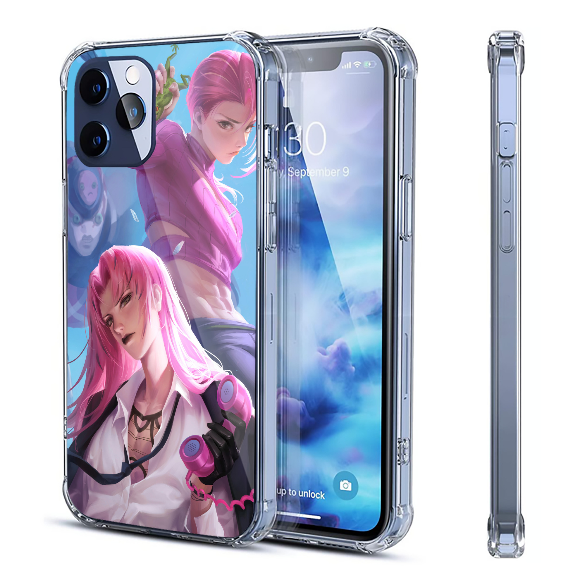 （画像用） ジョジョの奇妙な冒険 JoJo's Bizarre Adventure 【iPhone 12シリーズ対応】透明スマホケース（クリアソフトケース）